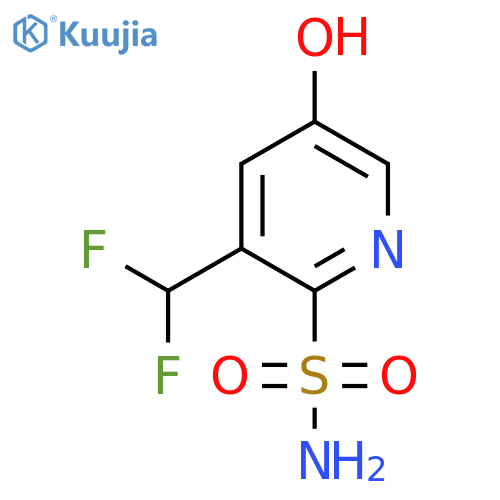 3-(Difluoromethyl)-5-hydroxypyridine-2-sulfonamide structure