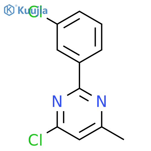 4-chloro-2-(3-chlorophenyl)-6-methylpyrimidine structure