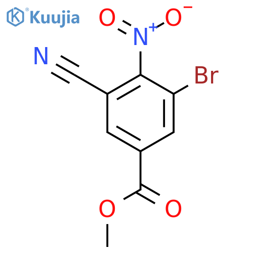 Methyl 3-bromo-5-cyano-4-nitrobenzoate structure