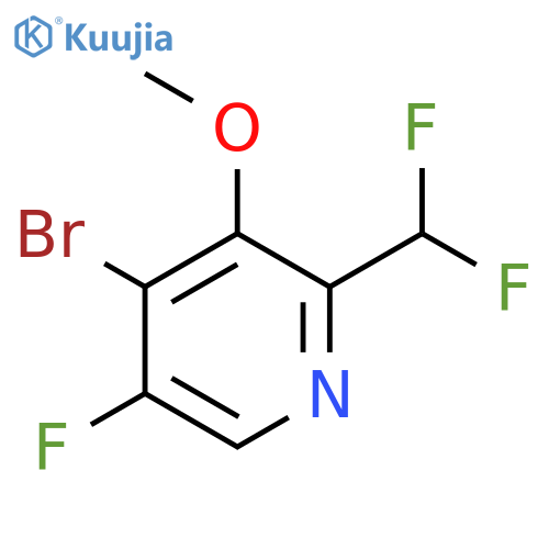 4-Bromo-2-(difluoromethyl)-5-fluoro-3-methoxypyridine structure