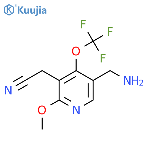 5-(Aminomethyl)-2-methoxy-4-(trifluoromethoxy)pyridine-3-acetonitrile structure