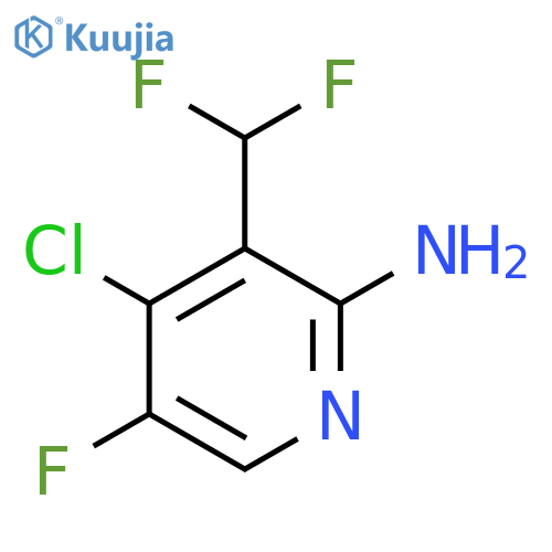 2-Amino-4-chloro-3-(difluoromethyl)-5-fluoropyridine structure