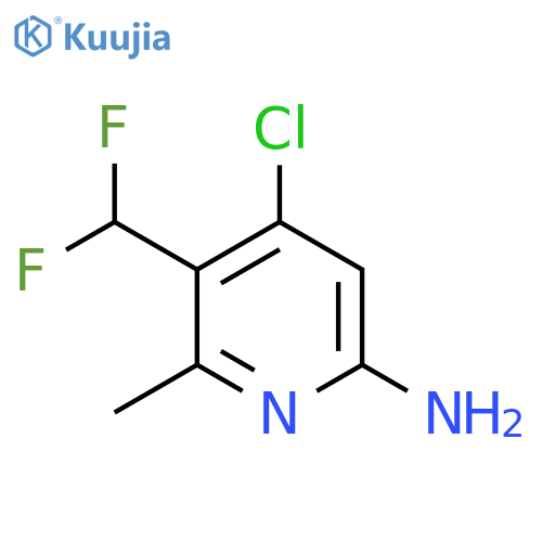 6-Amino-4-chloro-3-(difluoromethyl)-2-methylpyridine structure