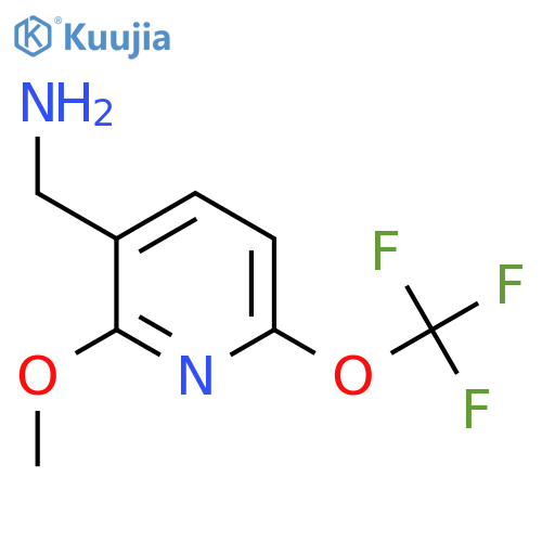 3-(Aminomethyl)-2-methoxy-6-(trifluoromethoxy)pyridine structure