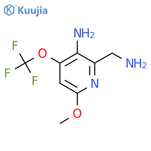3-Amino-2-(aminomethyl)-6-methoxy-4-(trifluoromethoxy)pyridine structure