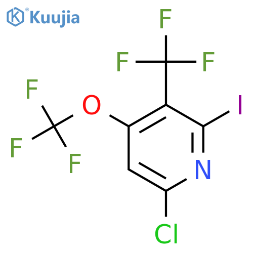 6-Chloro-2-iodo-4-(trifluoromethoxy)-3-(trifluoromethyl)pyridine structure