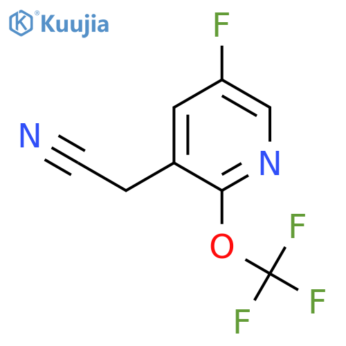 5-Fluoro-2-(trifluoromethoxy)pyridine-3-acetonitrile structure
