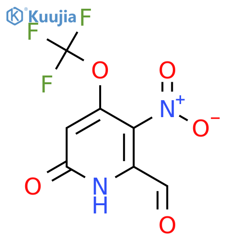 6-Hydroxy-3-nitro-4-(trifluoromethoxy)pyridine-2-carboxaldehyde structure