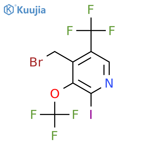 4-(Bromomethyl)-2-iodo-3-(trifluoromethoxy)-5-(trifluoromethyl)pyridine structure