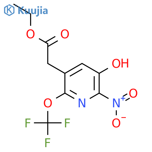 Ethyl 3-hydroxy-2-nitro-6-(trifluoromethoxy)pyridine-5-acetate structure
