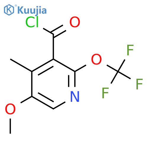 5-Methoxy-4-methyl-2-(trifluoromethoxy)pyridine-3-carbonyl chloride structure