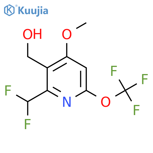 2-(Difluoromethyl)-4-methoxy-6-(trifluoromethoxy)pyridine-3-methanol structure