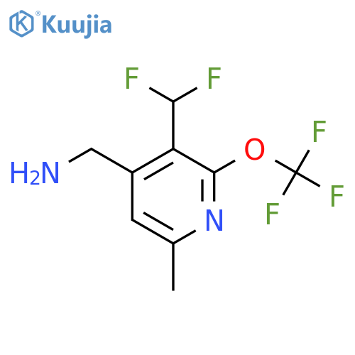 4-(Aminomethyl)-3-(difluoromethyl)-6-methyl-2-(trifluoromethoxy)pyridine structure