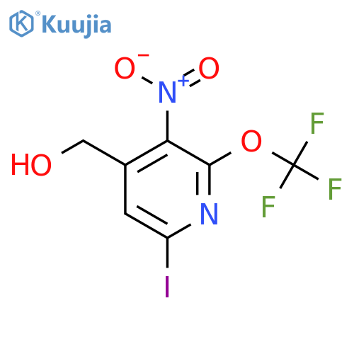 6-Iodo-3-nitro-2-(trifluoromethoxy)pyridine-4-methanol structure