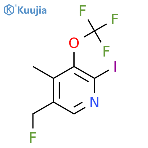 5-(Fluoromethyl)-2-iodo-4-methyl-3-(trifluoromethoxy)pyridine structure