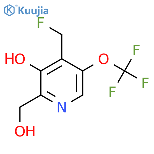 4-(Fluoromethyl)-3-hydroxy-5-(trifluoromethoxy)pyridine-2-methanol structure