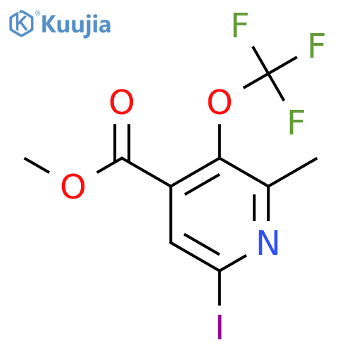 Methyl 6-iodo-2-methyl-3-(trifluoromethoxy)pyridine-4-carboxylate structure