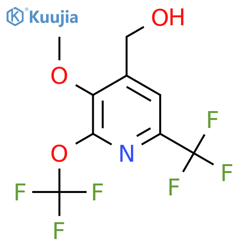3-Methoxy-2-(trifluoromethoxy)-6-(trifluoromethyl)pyridine-4-methanol structure