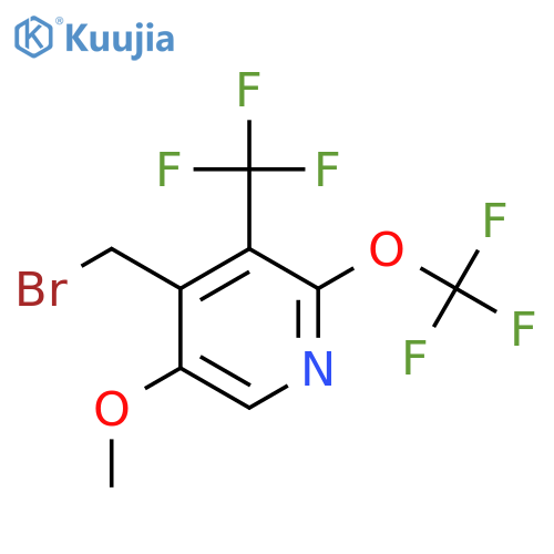 4-(Bromomethyl)-5-methoxy-2-(trifluoromethoxy)-3-(trifluoromethyl)pyridine structure