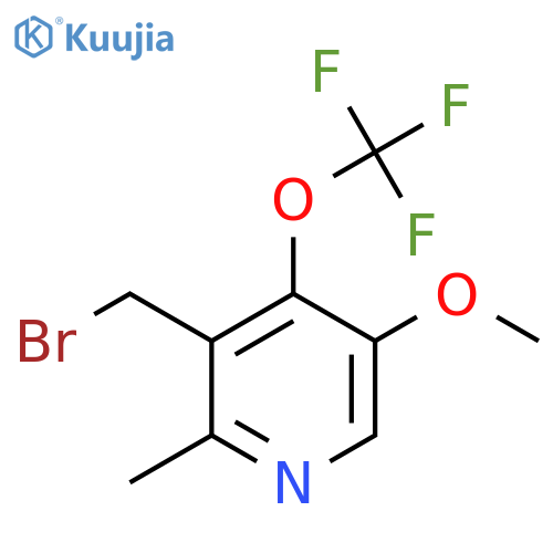 3-(Bromomethyl)-5-methoxy-2-methyl-4-(trifluoromethoxy)pyridine structure