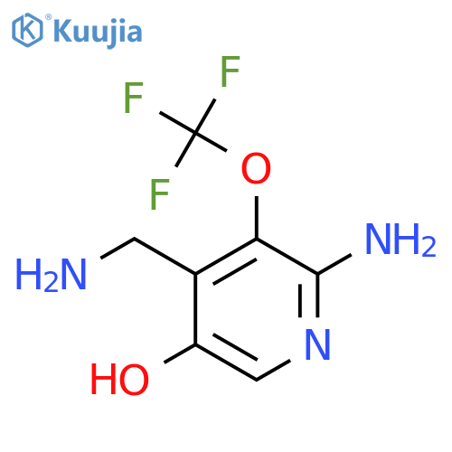 2-Amino-4-(aminomethyl)-5-hydroxy-3-(trifluoromethoxy)pyridine structure