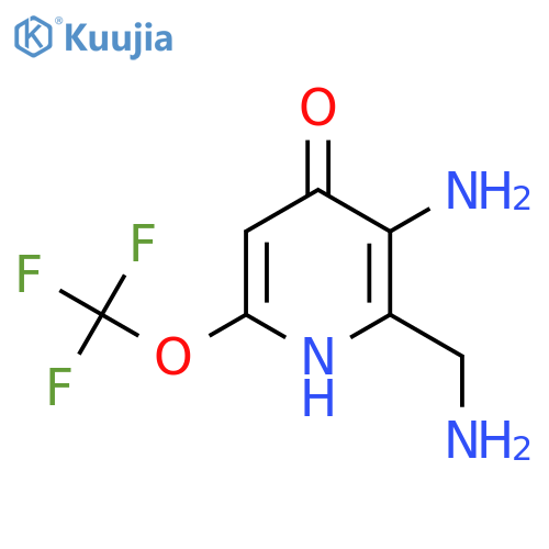 3-Amino-2-(aminomethyl)-4-hydroxy-6-(trifluoromethoxy)pyridine structure