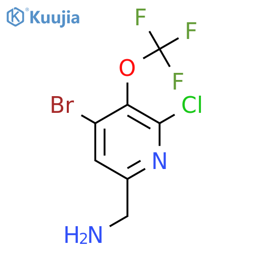 6-(Aminomethyl)-4-bromo-2-chloro-3-(trifluoromethoxy)pyridine structure