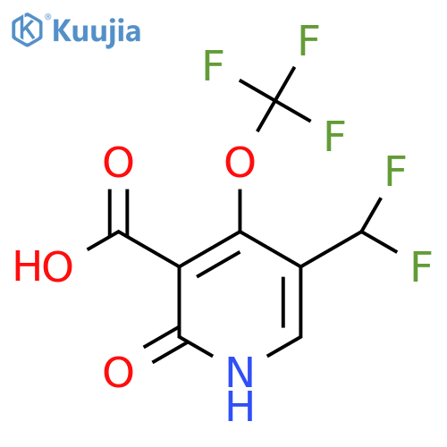 5-(Difluoromethyl)-2-hydroxy-4-(trifluoromethoxy)pyridine-3-carboxylic acid structure
