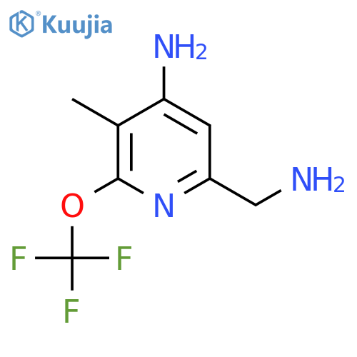 4-Amino-6-(aminomethyl)-3-methyl-2-(trifluoromethoxy)pyridine structure