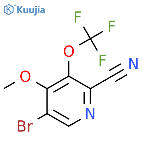 5-Bromo-2-cyano-4-methoxy-3-(trifluoromethoxy)pyridine structure