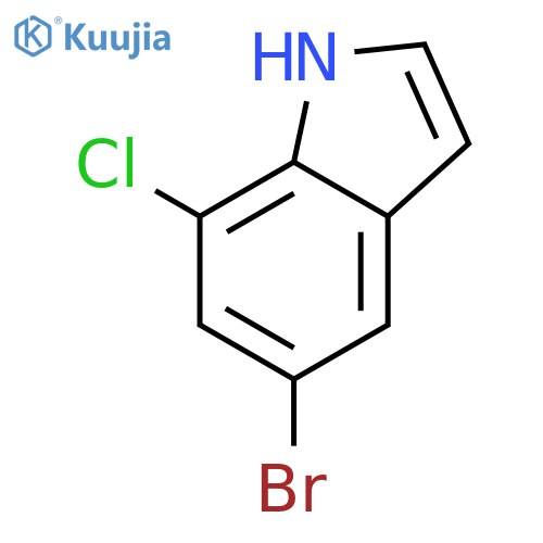5-Bromo-7-chloro-1H-indole structure