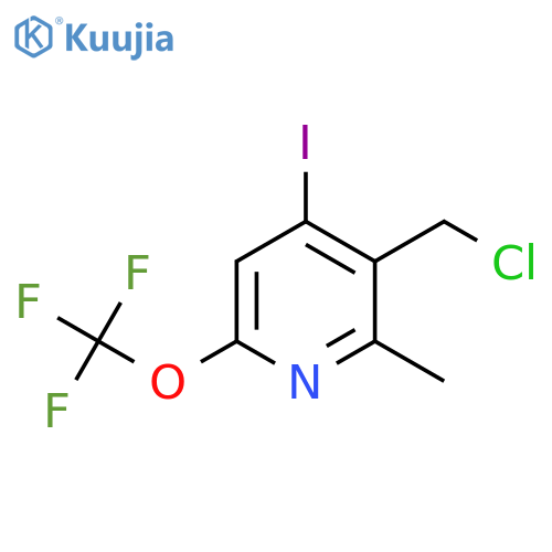 3-(Chloromethyl)-4-iodo-2-methyl-6-(trifluoromethoxy)pyridine structure