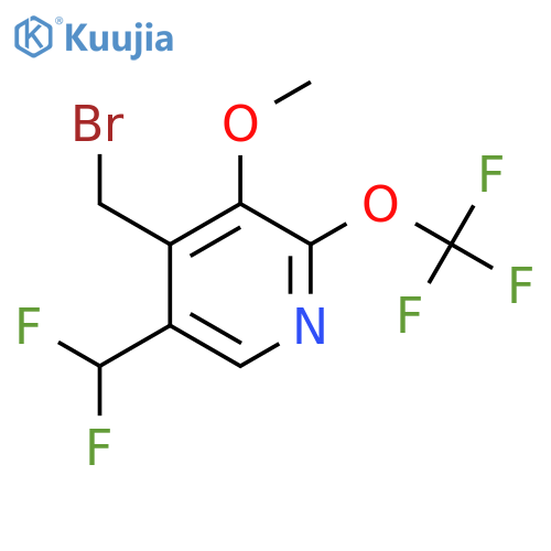 4-(Bromomethyl)-5-(difluoromethyl)-3-methoxy-2-(trifluoromethoxy)pyridine structure