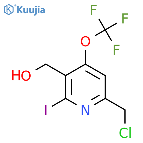 6-(Chloromethyl)-2-iodo-4-(trifluoromethoxy)pyridine-3-methanol structure