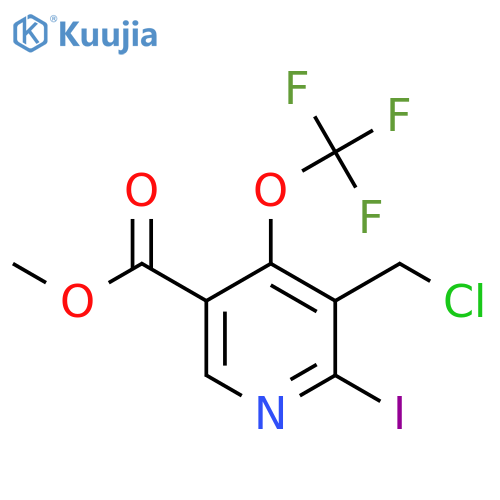 Methyl 3-(chloromethyl)-2-iodo-4-(trifluoromethoxy)pyridine-5-carboxylate structure