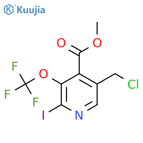 Methyl 5-(chloromethyl)-2-iodo-3-(trifluoromethoxy)pyridine-4-carboxylate structure