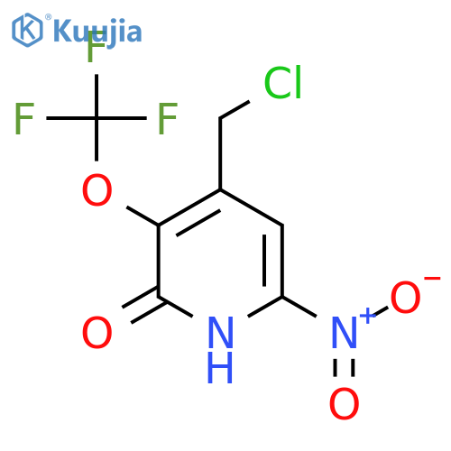4-(Chloromethyl)-2-hydroxy-6-nitro-3-(trifluoromethoxy)pyridine structure