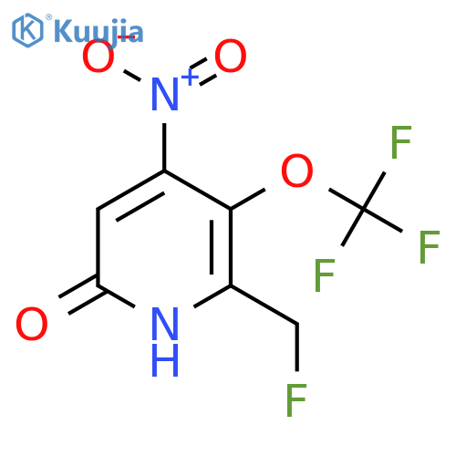 2-(Fluoromethyl)-6-hydroxy-4-nitro-3-(trifluoromethoxy)pyridine structure