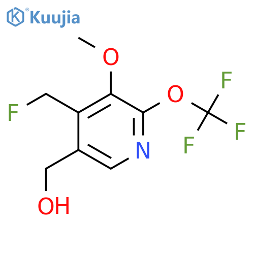 4-(Fluoromethyl)-3-methoxy-2-(trifluoromethoxy)pyridine-5-methanol structure