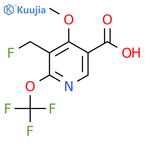 3-(Fluoromethyl)-4-methoxy-2-(trifluoromethoxy)pyridine-5-carboxylic acid structure