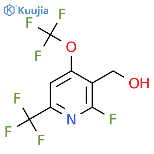 2-Fluoro-4-(trifluoromethoxy)-6-(trifluoromethyl)pyridine-3-methanol structure