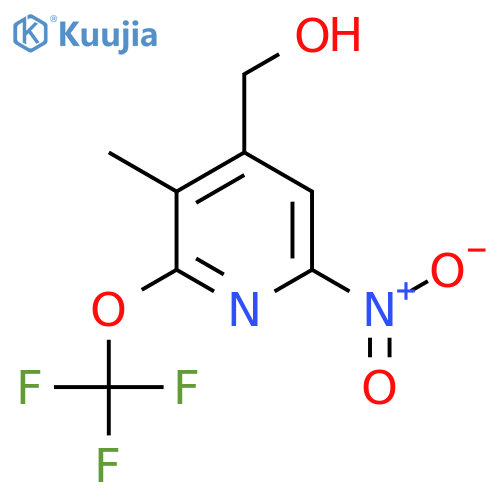 3-Methyl-6-nitro-2-(trifluoromethoxy)pyridine-4-methanol structure