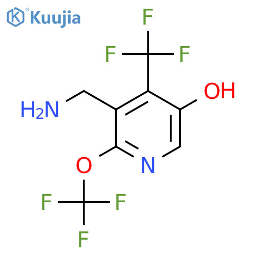 3-(Aminomethyl)-5-hydroxy-2-(trifluoromethoxy)-4-(trifluoromethyl)pyridine structure