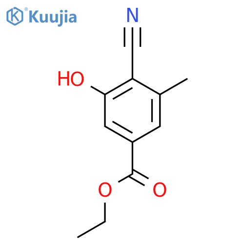 Ethyl 4-cyano-3-hydroxy-5-methylbenzoate structure