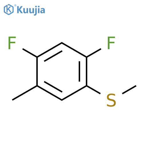 (2,4-Difluoro-5-methylphenyl)(methyl)sulfane structure