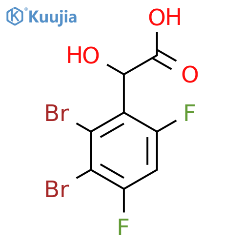 2,3-Dibromo-4,6-difluoromandelic acid structure