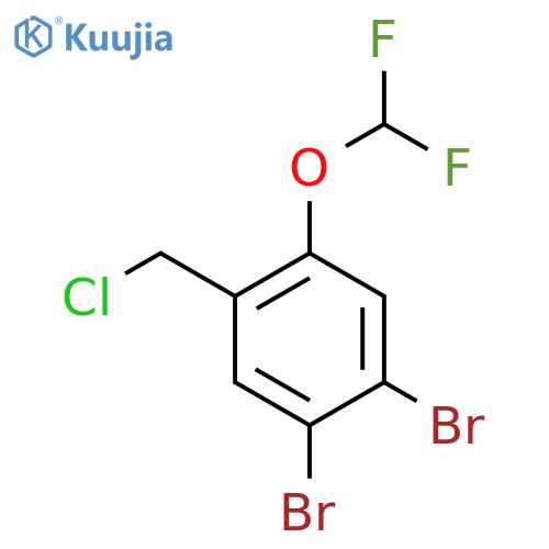 4,5-Dibromo-2-(difluoromethoxy)benzyl chloride structure