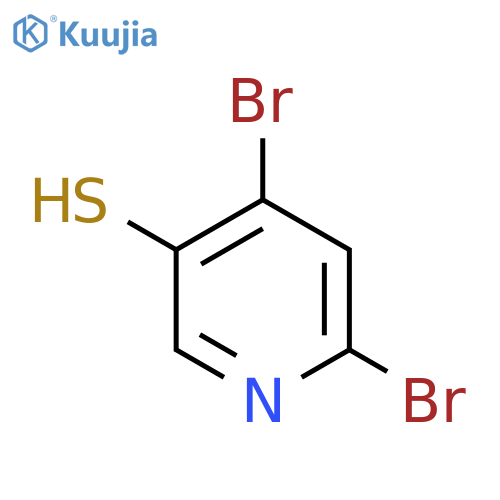 2,4-Dibromo-5-mercaptopyridine structure