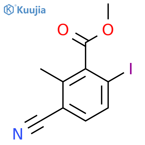 Methyl 3-cyano-6-iodo-2-methylbenzoate structure