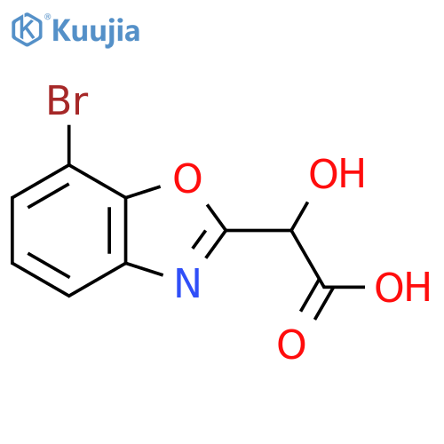 7-Bromo-2-(carboxy(hydroxy)methyl)benzo[d]oxazole structure
